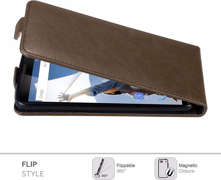 Produktbild Cadorabo Flip wie Invisible Cover (Google Nexus 6)
