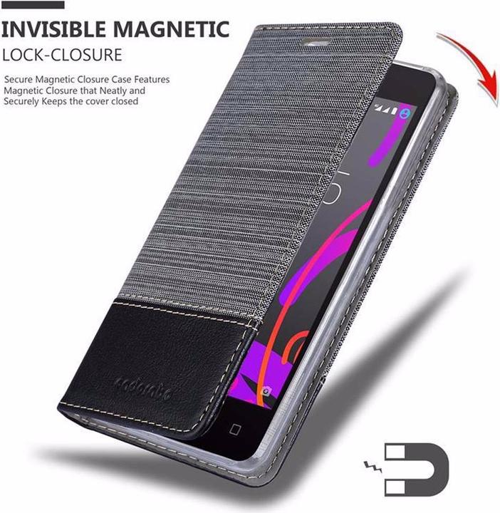 Actual product image Cadorabo Book Jeans Optics Cover (BQ Aquaris M5)