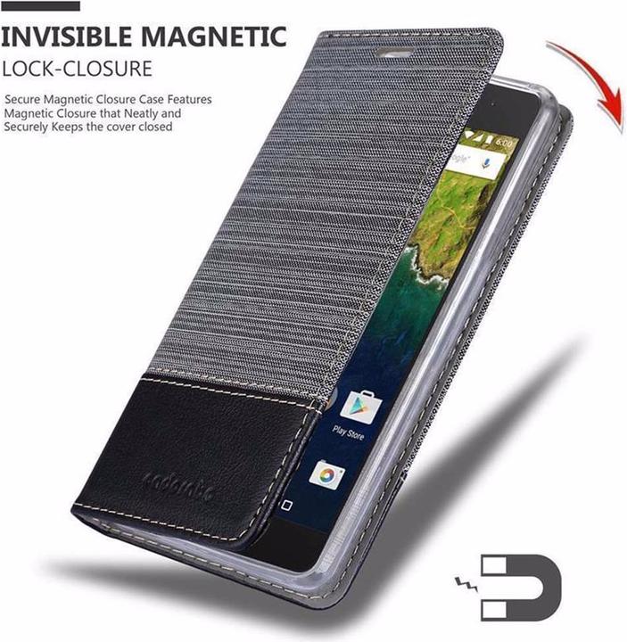 Actual product image Cadorabo Book Jeans Optics Cover (Huawei Nexus 6P)