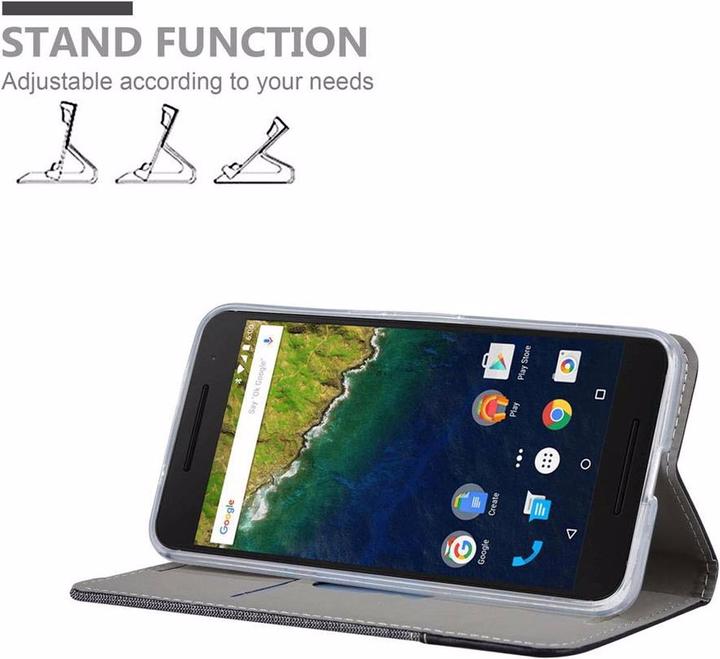 Actual product image Cadorabo Book Jeans Optics Cover (Huawei Nexus 6P)