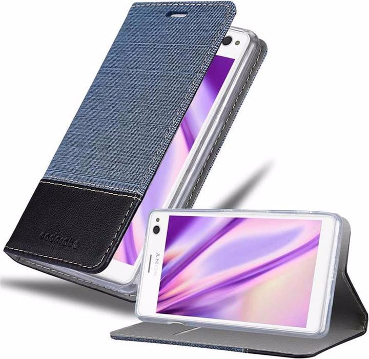 Actual product image Cadorabo Book Jeans Optics Cover (Sony Xperia C4)
