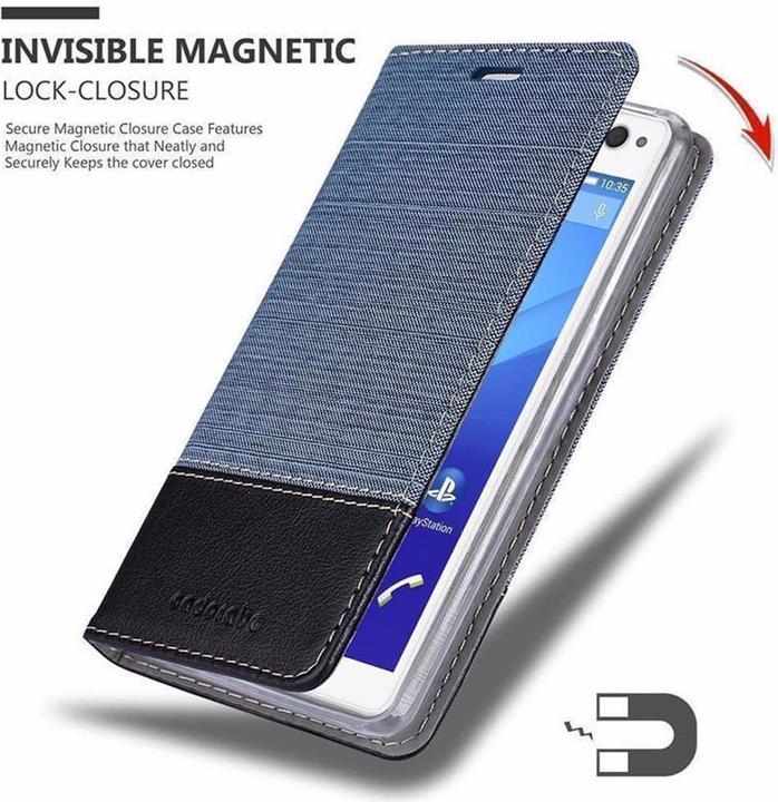 Actual product image Cadorabo Book Jeans Optics Cover (Sony Xperia C4)