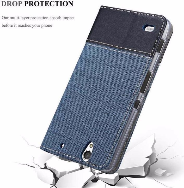 Actual product image Cadorabo Book Jeans Optics Cover (Sony Xperia C4)