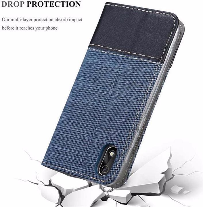 Actual product image Cadorabo Book Jeans Optics Cover (Samsung Galaxy J3)