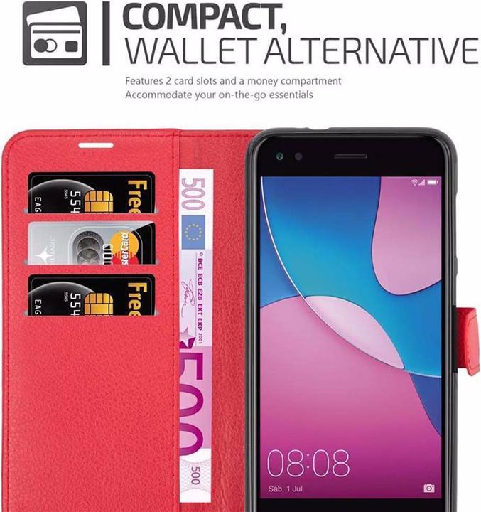 Actual product image Cadorabo Book with stand function cover (Huawei Enjoy 7)