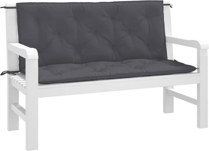 Actual product image VidaXL Garden bench cushions 2 pcs. 120 x 50 x 7 cm O x ford fabric (120 x 50 x 7 cm)