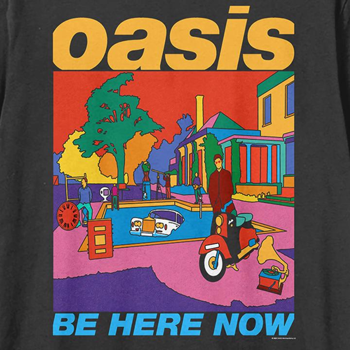 Actual product image Amplified Unisex Adult Be Here Now Oasis T-Shirt (L)