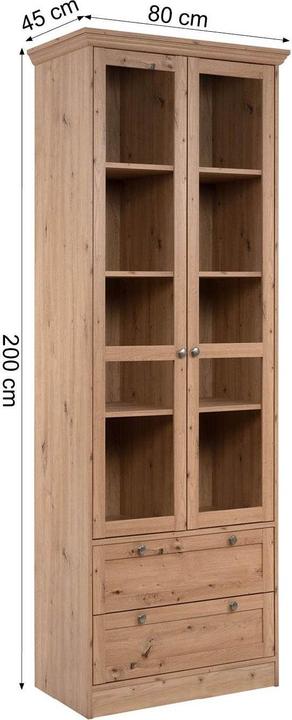 Immagine prodotto Homestyle4u Vetrina alta (80 x 200 x 45 cm)