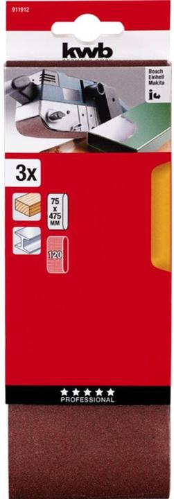 Actual product image kwb Sanding belt 75X457 K 120 (120)