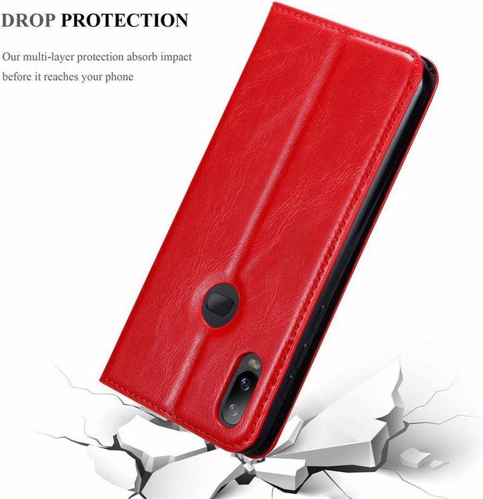 Actual product image Cadorabo Book Invisible Magnet Cover (Samsung Galaxy A6s)