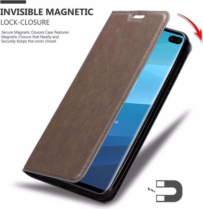 Productafbeelding Cadorabo Boek Onzichtbare Magneethoes (Samsung Galaxy S10+)
