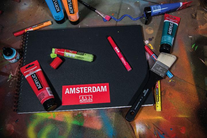 Actual product image Amsterdam Acrylic Paint Standard Series (Naphthol Red Medium, 120 ml)