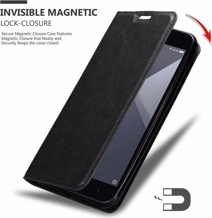 Productafbeelding Cadorabo Boek Onzichtbare Magneethoes (Xiaomi Redmi Note 5A)