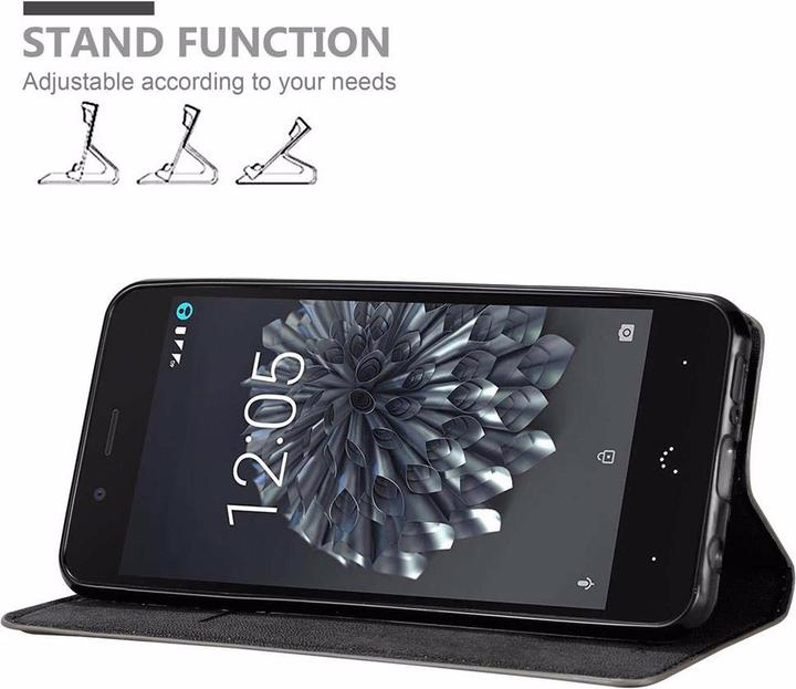 Productafbeelding Cadorabo Boek Onzichtbare Magneethoes (BQ Aquaris X5)