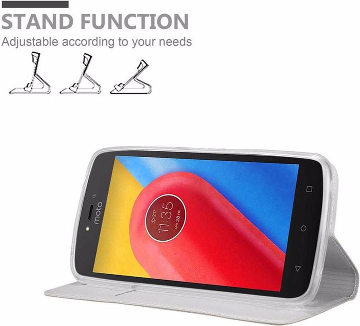 Produktbild Cadorabo Book Classy Style Cover (Motorola Moto C Plus)