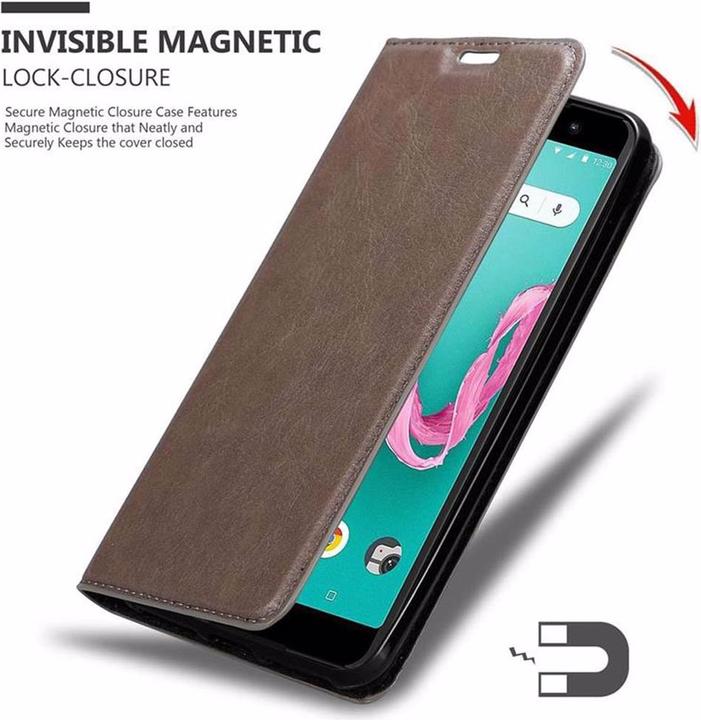Produktbild Cadorabo Book Invisible Magnet Cover (Wiko Lenny 5)
