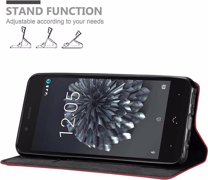 Productafbeelding Cadorabo Boek Onzichtbare Magneethoes (BQ Aquaris X5)