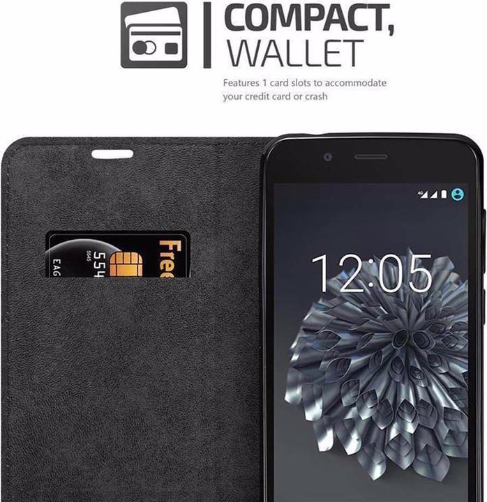 Productafbeelding Cadorabo Boek Onzichtbare Magneethoes (BQ Aquaris X5)