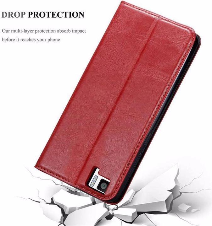 Productafbeelding Cadorabo Boek Onzichtbare Magneethoes (BQ Aquaris M5)