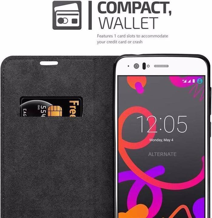 Productafbeelding Cadorabo Boek Onzichtbare Magneethoes (BQ Aquaris M5)