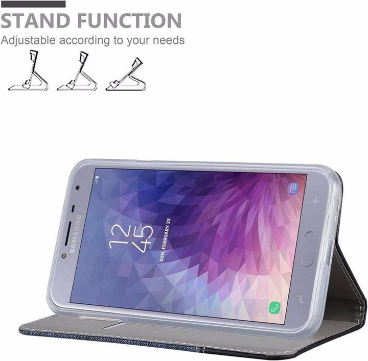 Actual product image Cadorabo Book Jeans Optics Cover (Samsung Galaxy J4 (2018))