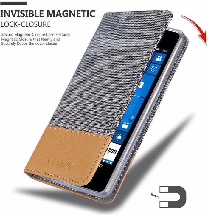 Productafbeelding Cadorabo Boek Jeans Optiek Cover (Microsoft Lumia 550)
