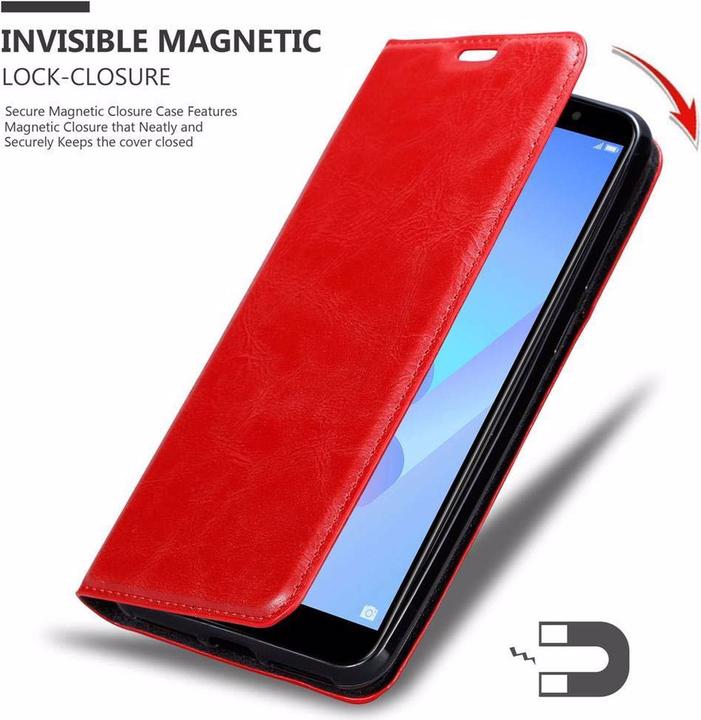 Actual product image Cadorabo Book Invisible Magnet Cover (Huawei Y6 Prime (2019))