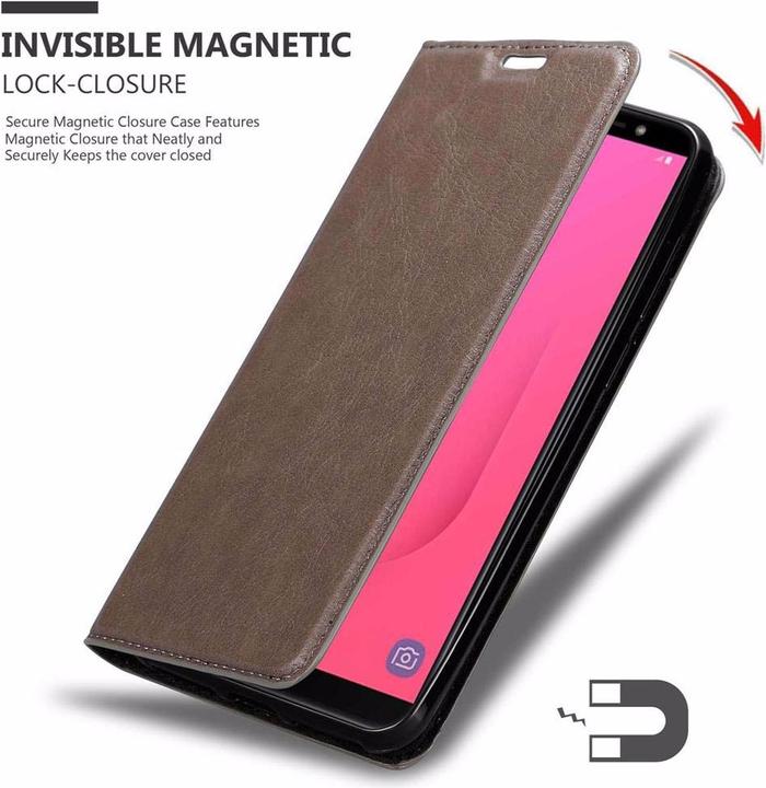 Productafbeelding Cadorabo Boek Onzichtbare Magneethoes (Samsung Galaxy J8 (2018))
