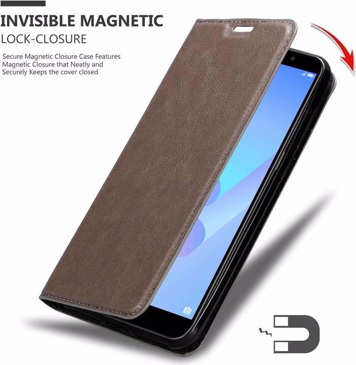 Productafbeelding Cadorabo Boek Onzichtbare Magneethoes (Huawei Y6 Prime (2019))