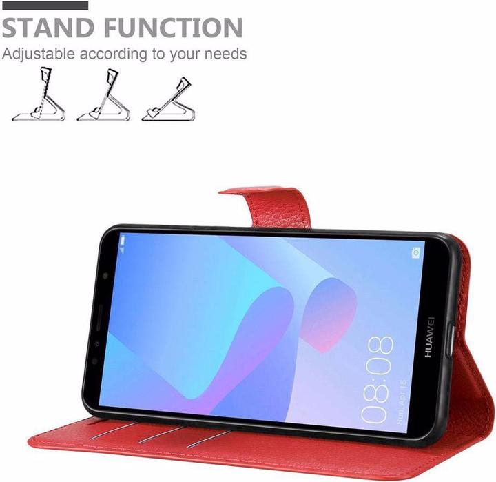 Produktbild Cadorabo Book mit Standfunktion Cover (Huawei Y6 Prime (2018))