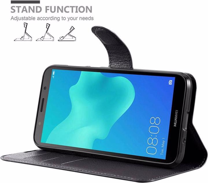 Actual product image Cadorabo Book with stand function cover (Huawei Y5 (2018))
