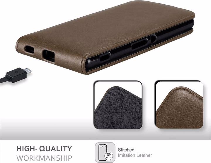 Actual product image Cadorabo Flip like Invisible Cover (Sony Xperia M5)