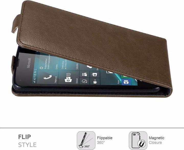 Productafbeelding Cadorabo Flip als onzichtbaar deksel (Microsoft Lumia 550)