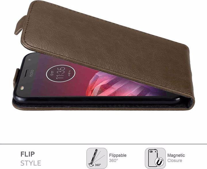 Actual product image Cadorabo Flip like Invisible Cover (Motorola Moto Z2 Play)