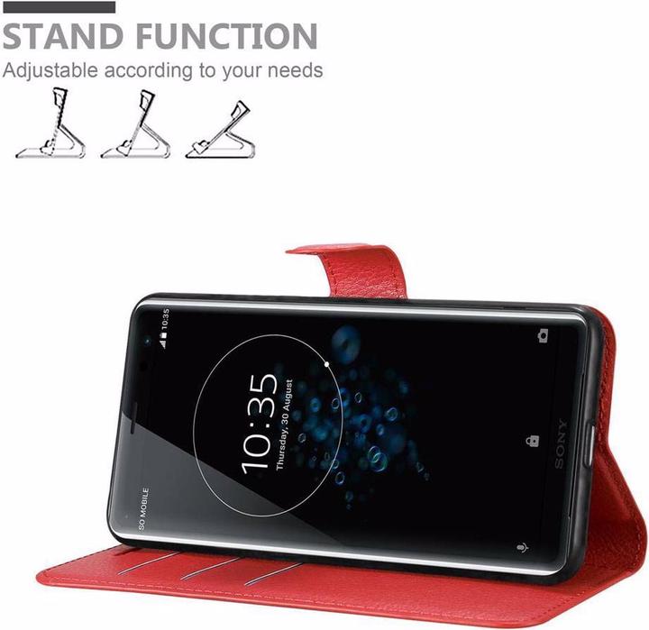 Actual product image Cadorabo Book with stand function cover (Sony Xperia XZ3)