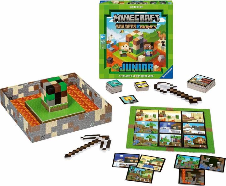 Productafbeelding Ravensburger 24615 Minecraft Builders & Biomes Junior - Coöperatief kinderspel vanaf 5 jaar voor (Meertalig)