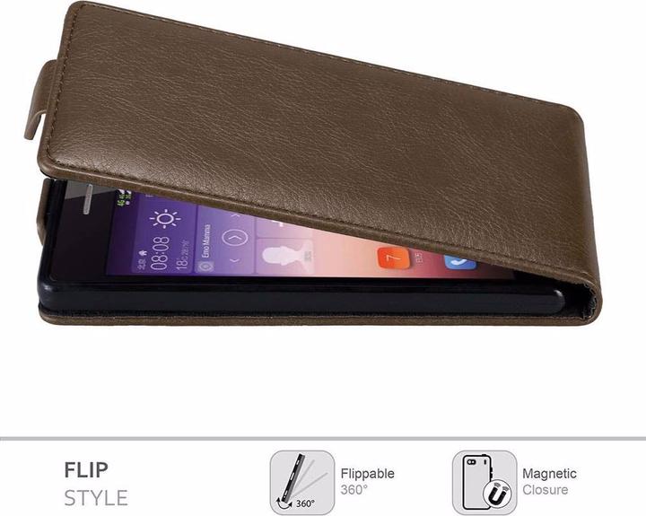 Productafbeelding Cadorabo Flip als onzichtbaar deksel (Huawei Ascend P7)