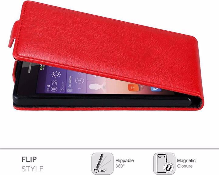 Actual product image Cadorabo Flip like Invisible Cover (Huawei Ascend P7)
