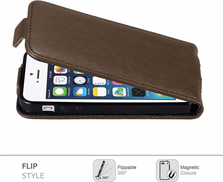 Actual product image Cadorabo Flip like Invisible Cover (Apple iPhone 5, Apple iPhone 5s)