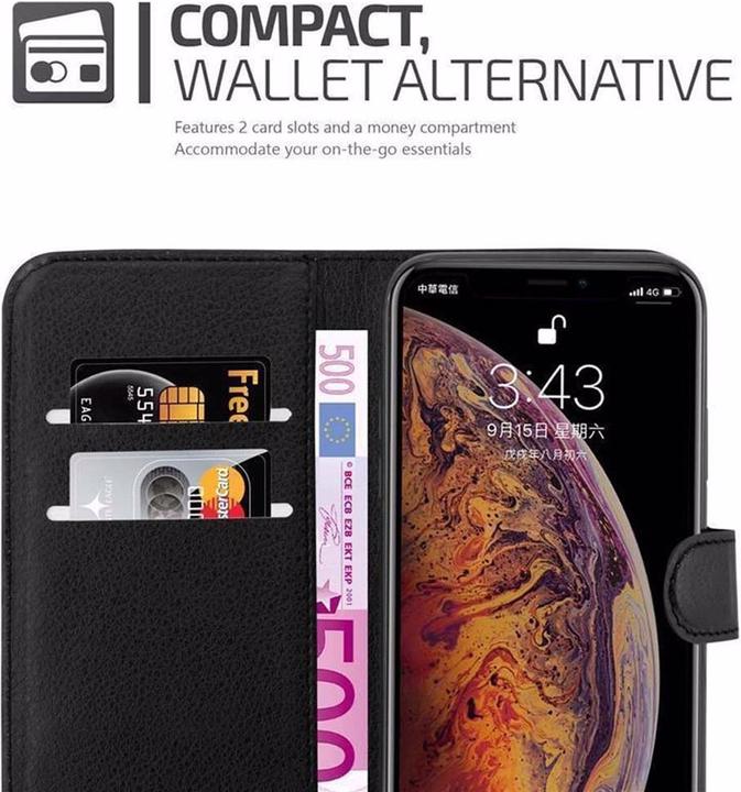Actual product image Cadorabo Book with stand function cover (Apple iPhone XS Max)
