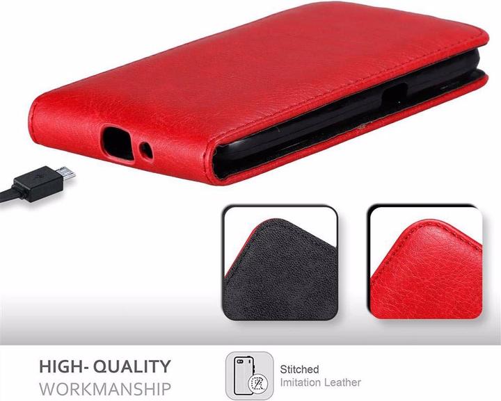 Actual product image Cadorabo Flip like Invisible Cover (Samsung Galaxy J1 (2016))