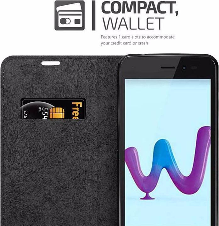 Actual product image Cadorabo Book Invisible Magnet Cover (Wiko Sunny 3)