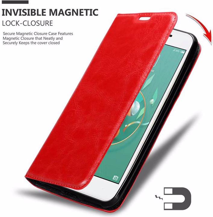 Productafbeelding Cadorabo Boek Onzichtbare Magneethoes (ZTE Nubia M2 Lite)