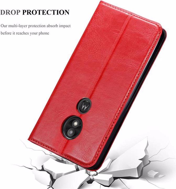 Actual product image Cadorabo Book Invisible Magnet Cover (Motorola Moto E5 Play)