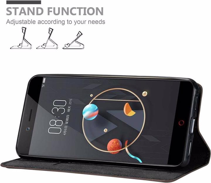 Productafbeelding Cadorabo Boek Onzichtbare Magneethoes (ZTE Nubia Z17 Mini)
