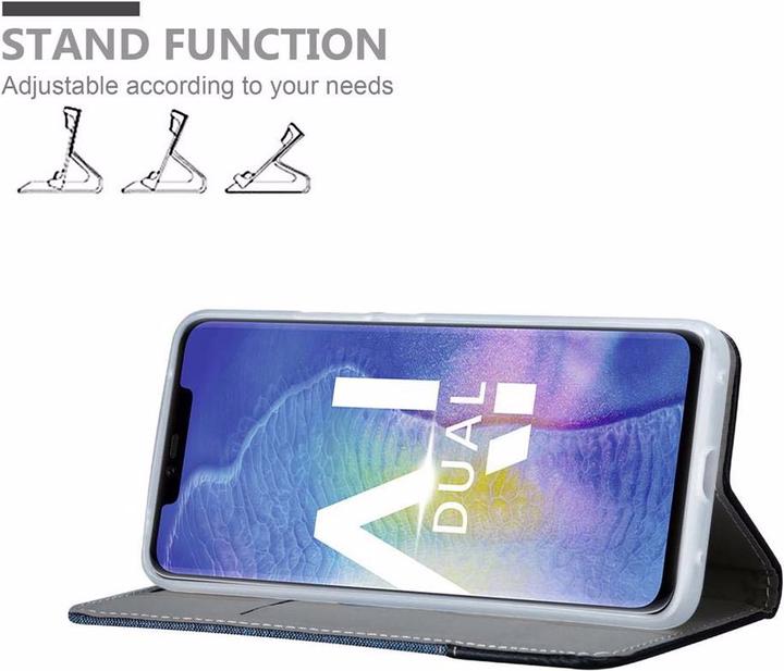Produktbild Cadorabo Book Jeans Optik Cover (Huawei Mate 20 Pro)
