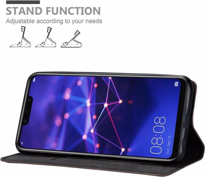 Actual product image Cadorabo Book Invisible Magnet Cover (Mate 20 Lite)