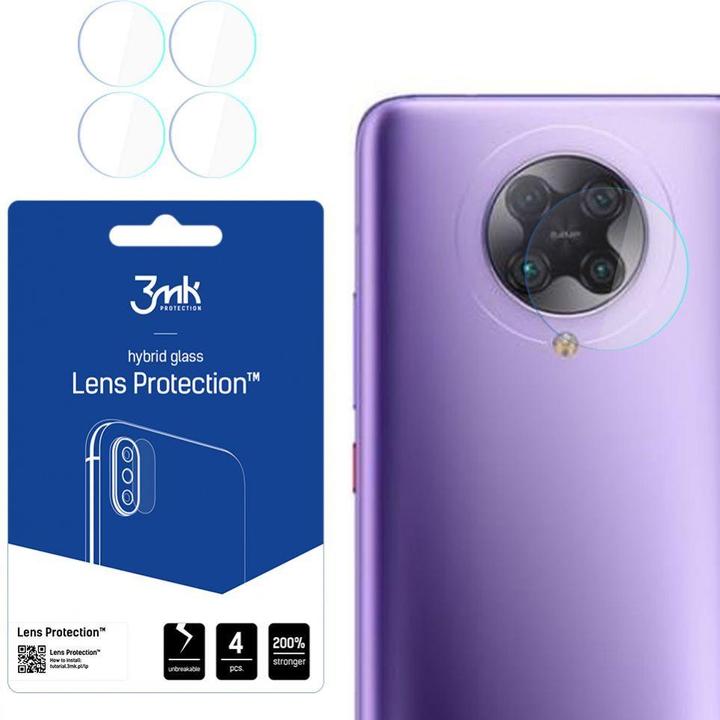 Actual product image 3MK Lens Protect Xiaomi Poco F2 Pro Ochrona na obiektyw aparatu 4szt (1 Piece, Xiaomi Poco F2 Pro)