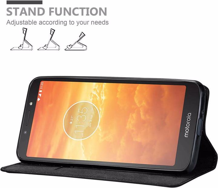 Actual product image Cadorabo Book Invisible Magnet Cover (Motorola Moto E5 Play)
