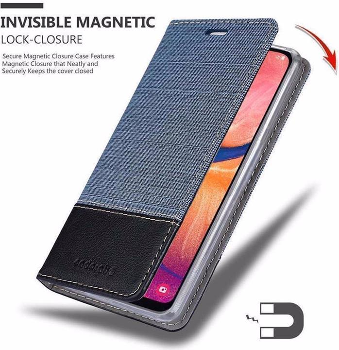 Produktbild Cadorabo Book Jeans Optik Cover (Samsung Galaxy A10e)